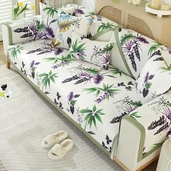 Подушка для дивана из синели, универсальный чехол на все времена года, нескользящий, простой чехол для дивана, новая универсальная подушка, утолщение 70*70cm