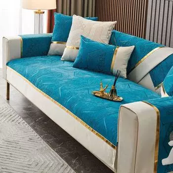 Подушка для дивана из синели, универсальный чехол на все времена года, нескользящий, простой чехол для дивана, новая универсальная подушка, утолщение 70*70cm