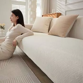 Подушка для дивана из синели, универсальный нескользящий чехол для дивана Four Seasons, простой современный универсальный кожаный чехол для дивана, тканевый чехол 70*70cm