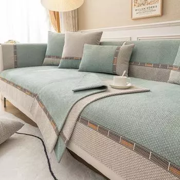 Подушка для дивана из синели, универсальный простой современный чехол на четыре сезона, светильник для полотенец, роскошный Ins стиль, нескользящий высококачественный комбинированный чехол для наборов 70*70