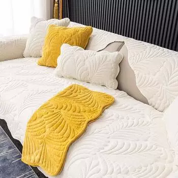 Подушка для дивана из синели, универсальный чехол для дивана на четыре сезона, японский кожаный чехол с банановым листом, легкая роскошная тканевая подушка 70*70cm