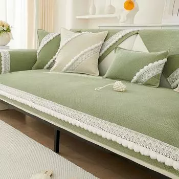 Подушка для дивана из синели, универсальный кожаный чехол для дивана Four Seasons, Нескользящий чехол на спинку, подушка для полотенца 70*70cm