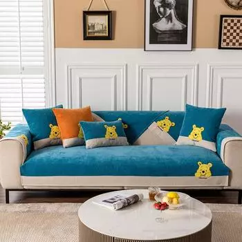 Подушка для дивана из синели, универсальный простой современный нескользящий чехол для дивана, чехол для подушки, полотенце, четыре сезона 70*70