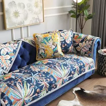 Подушка для дивана из синели, универсальный нескользящий чехол для дивана на все сезоны, роскошная ткань для чехла из легкой подушки 70*70cm