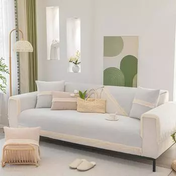 Подушка для дивана из синели, универсальный кожаный чехол для дивана Four Seasons, противоскользящая подушка, тканевая подушка 70*70