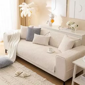 Подушка для дивана из синели в скандинавском стиле, Нескользящая подушка для дивана для гостиной, ткань для четырех сезонов 70*70cm синий