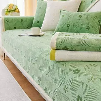 Подушка для дивана из синели, всесезонная универсальная подушка для сиденья, чехол для дивана, простой современный чехол, утолщенная подушка для полотенец 70*70cm