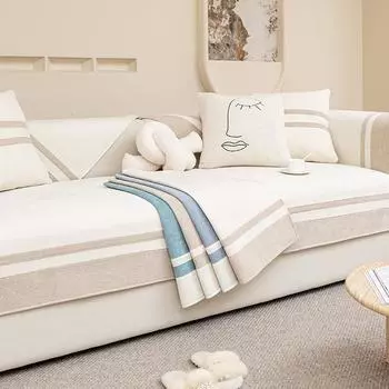 Подушка для дивана из синели, всесезонное универсальное нескользящее кожаное полотенце для дивана, новая подушка для сиденья дивана, подушка для дивана 70*70cm