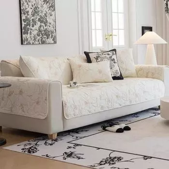 Подушка для дивана из скандинавского хлопка, подушка для сиденья, нескользящий жаккардовый чехол для дивана, универсальный чехол на четыре сезона, ткань 70*70cm