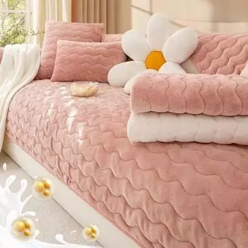 Подушка для дивана из соевого волокна высокой плотности, зимняя утолщенная флисовая Нескользящая подушка, простой современный чехол для дивана, тканевый чехол 70*70