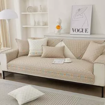 Подушка для дивана из стираного хлопка, нескользящий чехол для гостиной, полотенце, чехол для дивана, чехол для подушки, чехол для подушки, ткань для всех сезонов 70x70
