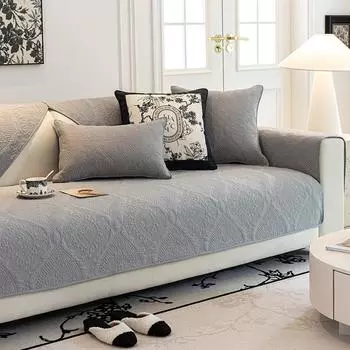Подушка для дивана из стираного хлопка, нескользящий коврик для дивана, универсальный для всех сезонов, украшение для гостиной, наволочка, толстый чехол для дивана 70x70cm 1pcs
