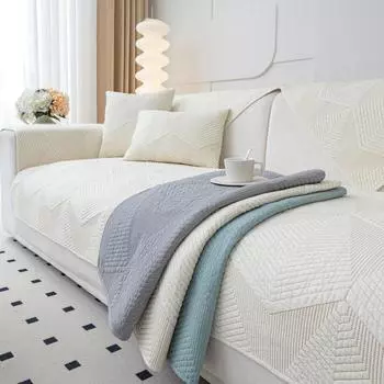 Подушка для дивана из стираного хлопка, универсальная подушка Four Seasons, нескользящий чехол для дивана, простой современный чехол из хлопчатобумажной ткани для рукоделия, полотенце 70*70cm