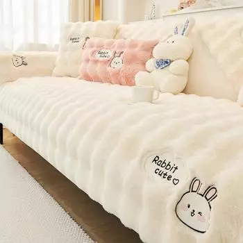 Подушка для дивана из толстого бархата Cream Wind, осенне-зимняя, новая, противоскользящая, пылезащитная, теплая, для украшения гостиной, подушка для дивана 70x70