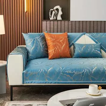 Подушка для дивана из жаккарда из шенилла, легкая, в роскошном стиле, противоскользящая, новый, всесезонный, полотенце для дивана 70*70cm