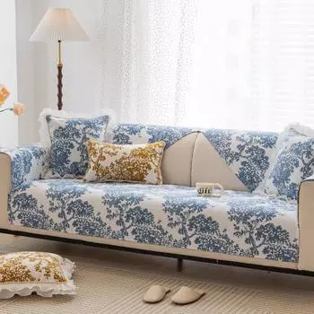 Подушка для дивана из жаккардовой шенилловой ткани, универсальный чехол на все времена года, нескользящий кожаный чехол для дивана, новая подушка для сиденья 70*70cm