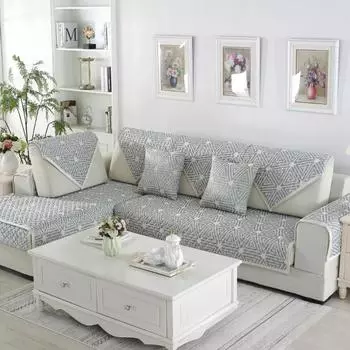 Подушка для дивана из жаккардовой ткани из синели, льняная нескользящая подушка для четырех сезонов, чехол для дивана, полотенце на спинку 70*70