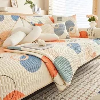 Подушка для дивана LaTeX, летняя подушка для сиденья из ледяного шелка, простая современная нескользящая подушка, крутой чехол для дивана, тканевый чехол 70*70cm