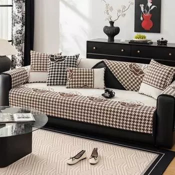 Подушка для дивана, легкая роскошная высококачественная универсальная нескользящая подушка из синели с защитой от царапин, четыре сезона 70*70cm