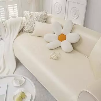 Подушка для дивана, летний летний коврик, нескользящий коврик, сплошной цвет, новый летний чехол на сиденье, крутой тканевый чехол 70*70