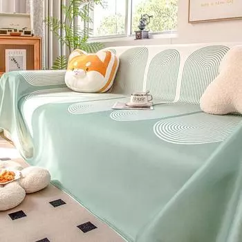 Подушка для дивана, летняя высококачественная маленькая прозрачная подушка для сиденья дивана, летняя нескользящая грязеотталкивающая крутая подушка для дивана 180*130cm