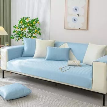 Подушка для дивана Лето Лето Лето Коврик Прохладный коврик Европейский ледяной шелк Ротанга Бамбуковый коврик Лето Четыре сезона Универсальный нескользящий чехол Подушка 70*70cm