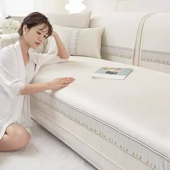 Подушка для дивана, лето, лето, нескользящий летний коврик, крутая подушка, подушка для четырех сезонов, универсальный легкий роскошный кожаный чехол для дивана 70*70cm