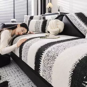 Подушка для дивана Luxury Line, европейская жаккардовая подушка для дивана, четырехсезонная универсальная противоскользящая пылезащитная шенилловая наволочка для дивана 70x70cm 1pcs