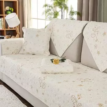 Подушка для дивана, моющаяся в воде, хлопковая подушка для дивана, всесезонный универсальный однотонный тканевый чехол, чехол для полотенца с вышивкой 70x70cm 1pc