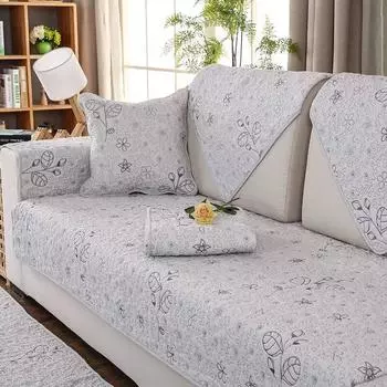 Подушка для дивана, моющаяся в воде, хлопковая подушка для дивана, всесезонный универсальный однотонный тканевый чехол, чехол для полотенца с вышивкой 70x70