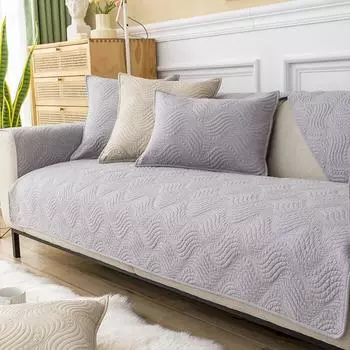 Подушка для дивана на все времена года, чистый хлопок, нескользящая, простая скандинавская подушка, современный зимний кожаный чехол для дивана, ткань для чехла 70*70cm