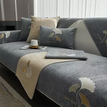 Подушка для дивана на все времена, синель, легкая роскошь, современный высококачественный чехол на спинку, нескользящая кожаная подушка для сиденья, чехол для дивана 70*70cm