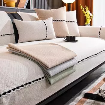 Подушка для дивана, нескользящая, простая, современная, легкая, роскошная, кожаная подушка для четырех сезонов, утолщенный чехол для дивана с флисовой подкладкой 70x70cm