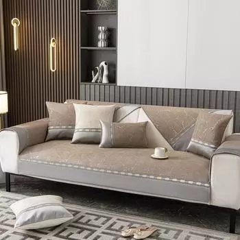 Подушка для дивана New Leaf Stitching, универсальная для всех сезонов, простая современная подушка для сиденья, нескользящий чехол для подушки, полотенце для спинки и чехол 70*70cm