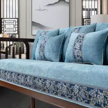 Подушка для дивана, новый нескользящий чехол в китайском стиле, простой чехол для четырех сезонов, универсальный высококачественный модный костюм с подушкой для полотенец на спинку 70*70cm
