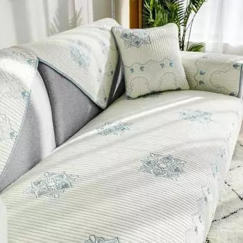 Подушка для дивана One Imperial Concubine на три места из чистого хлопка, простая, современная, нескользящая, универсальная, утолщенная кожа 70*70