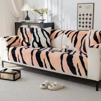 Подушка для дивана осень и зима легкий роскошный высококачественный кожаный диван специальная подушка нескользящая зимняя плюшевая ткань для дивана 70*70cm