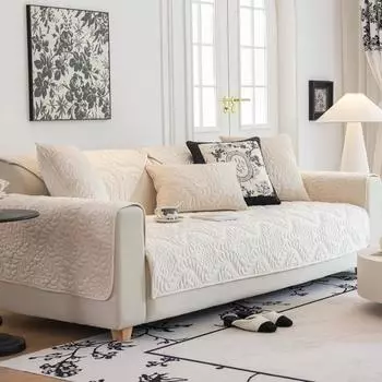 Подушка для дивана осенне-зимняя плюшевая нескользящая высококачественная подушка для сиденья Чехол для дивана из ткани Полотенце утолщенная зимняя подушка для сиденья 70*70cm