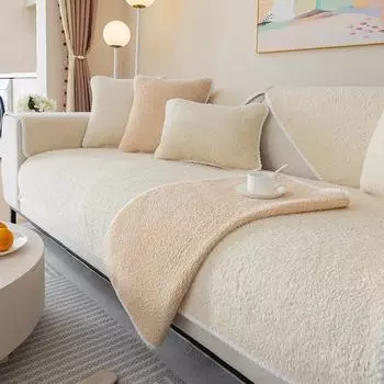 Подушка для дивана, осенне-зимняя утолщенная флисовая подушка, спинка, подлокотник, нескользящий кожаный чехол для дивана, тканевый чехол 70*70cm