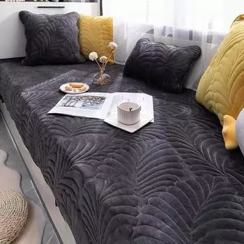 Подушка для дивана, плюшевая, нескользящая, простая, современная, кожаная подушка в стиле люкс, утолщенная, утолщенный чехол для дивана на флисовой подкладке Four Seasons 70*70cm