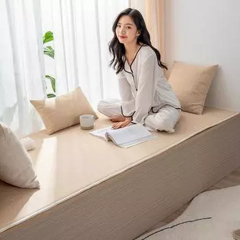 Подушка для дивана, подушка для стула, подушка из закаленной губки высокой плотности, подушка для офисного студенческого стула, квадратная льняная оконная подушка 60*160cm