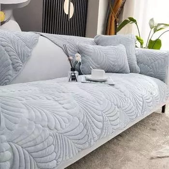 Подушка для дивана, простая и современная, легкий роскошный стиль, противоскользящая, толстый цветной кожаный чехол, ткань, зимний плюш 70*70cm