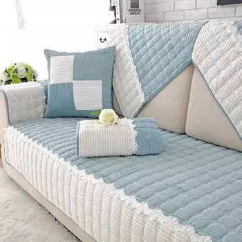 Подушка для дивана, простая современная гостиная, нескользящая утолщенная ткань, универсальный плюшевый чехол на четыре сезона, чехол для дивана, чехол для полотенца, подушка для сиденья, трансграничная 70*70cm