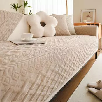 Подушка для дивана, простой современный чехол, нескользящий, всесезонный, универсальный, однотонный, тканевая подушка для дивана 70X70