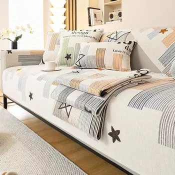 Подушка для дивана, простой высококачественный синель, нескользящий универсальный чехол для дивана Four Seasons, полный набор подушек для сиденья 70*70cm