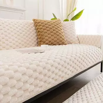 Подушка для дивана, противоскользящая, удобный хлопковый бархат, новый зимний плюшевый чехол, ткань, подушка для сиденья 70*70cm