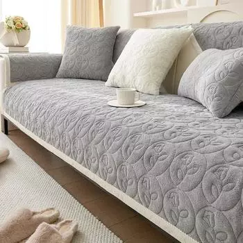 Подушка для дивана с цветком, зимние теплые диваны, коврик, полотенце, противоскользящее, универсальное, чехлы для диванов, для домашних животных, для детей, мягкий диван, толстое плюшевое одеяло 70x70cm