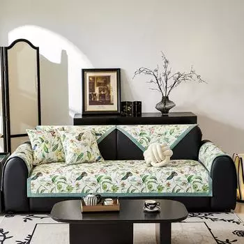 Подушка для дивана с принтом, подушка для сиденья в американском стиле в стиле ретро, высококачественная нескользящая универсальная подушка на все времена года, полотенце для спинки дивана 70x70