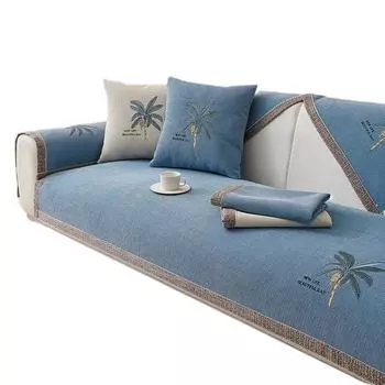 Подушка для дивана с вышивкой из шенилла, скандинавская, всесезонная, универсальная, нескользящая, подушка, модное полотенце для дивана из кукурузного зернышка 70*70cm