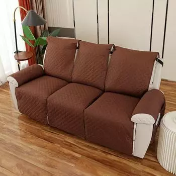 Подушка для дивана с защитой от царапин, подходящая для домашних животных - нескользящая, всесезонная, толстый зимний чехол для гостиной Chivas pocket style three-person seat чёрный